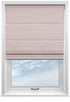 Menton, Dusted Pink - Twist&Fit Roman Blind